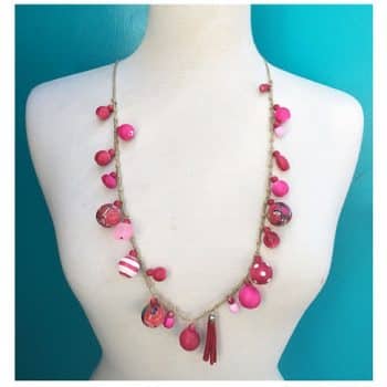Funky Bobble Bead Necklace Watermelon Red colourful gifts australia