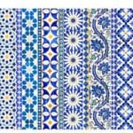 Double Sided Canvas Placemat Palazzo Blue and White