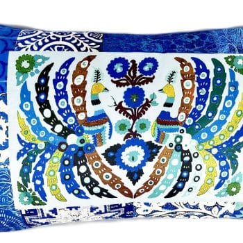 Cushion Rectangle Velvet 60 x 40 cm Blue Nomad