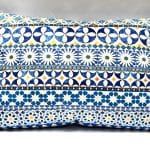 Velvet Rectangle Cushion Palazzo Blue