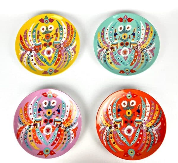 Dessert Plates Mexicana set of 4 by Anna Chandler Design