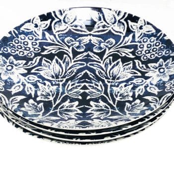 Dinner Plates Indigo Blue set of 4