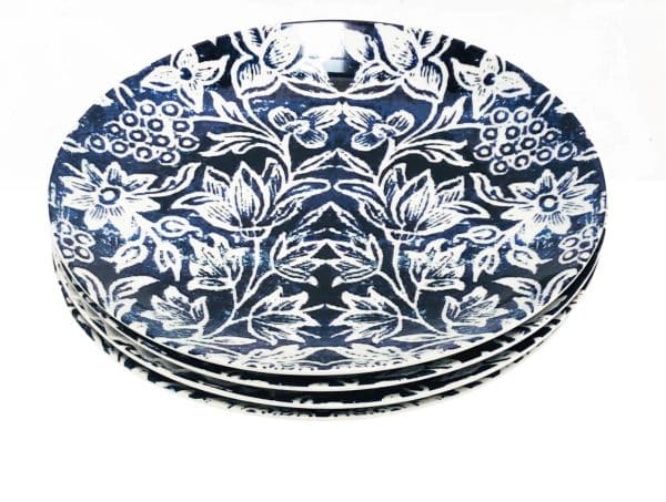 Dinner Plates Indigo Blue set of 4