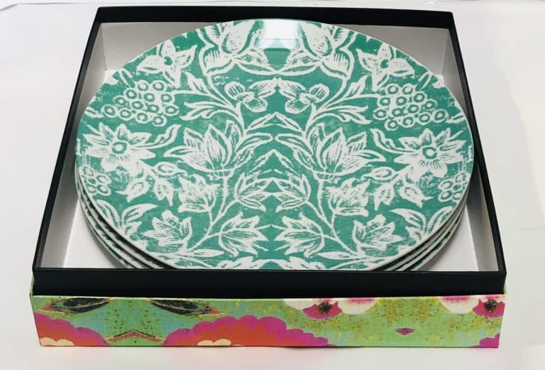 Spice Island Mint Green porcelain dinner plates boxed set of four unique homewares australia