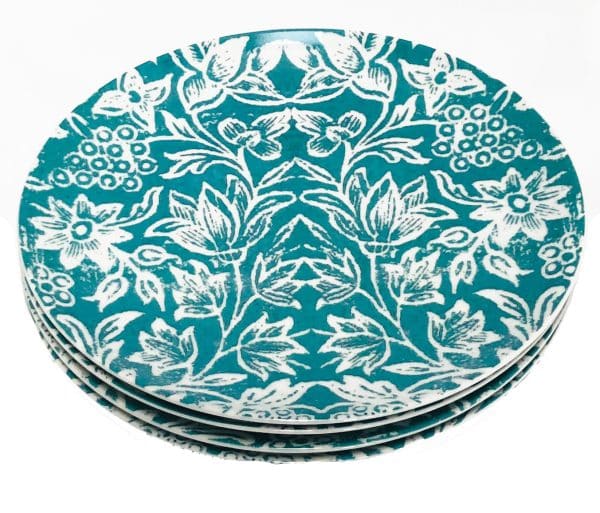 Dinner Plates Turquoise Set of 4
