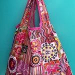 Fold up shopping bag Silk road Pink