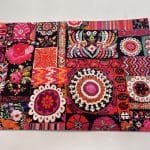 Canvas Placemats Karabagh Black Pink and Red