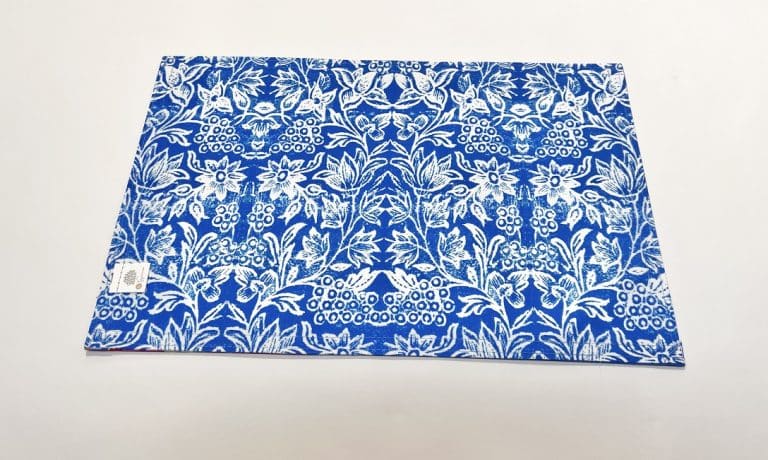 Canvas Placemat Cornflower Blue and White