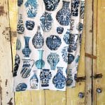 Blue Vases Cotton Tea Towel 50 x 72 cm unique best gift shops perth
