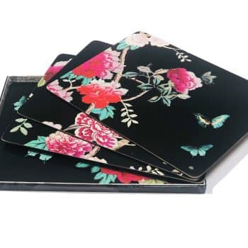 Placemats Cork Black Chinoiserie