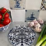 Trivet Ceramic Indigo Blue
