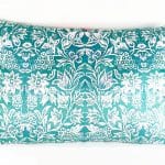 Rectangle Velvet Cushion Turquoise