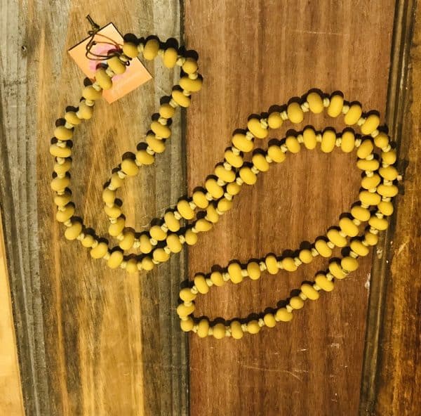 Jellybean Necklace Mustard