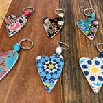 Keyrings love heart by Anna Chandler Design