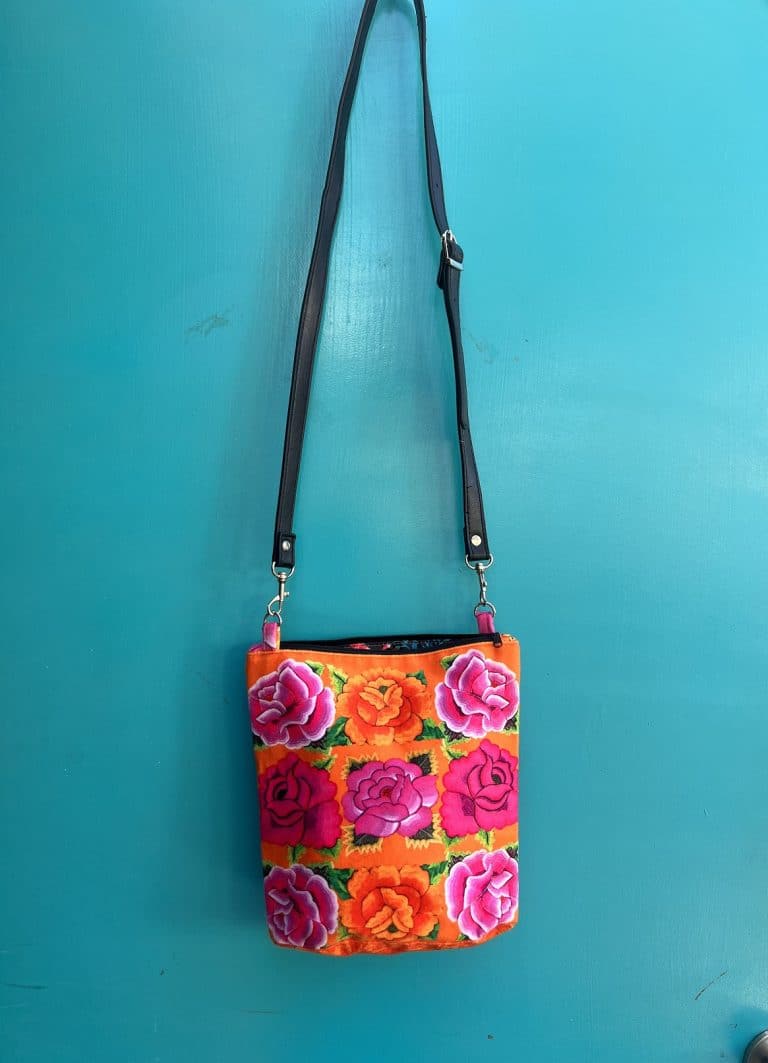 Leather Handle Bag Mexicana