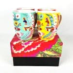 Mexicana set of 4 mugs by Anna Chandler Design