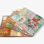 Gift Boxed Set of 4 placemats Venezia Cork Placemats soft turquoise and yellow best homeware shops perth