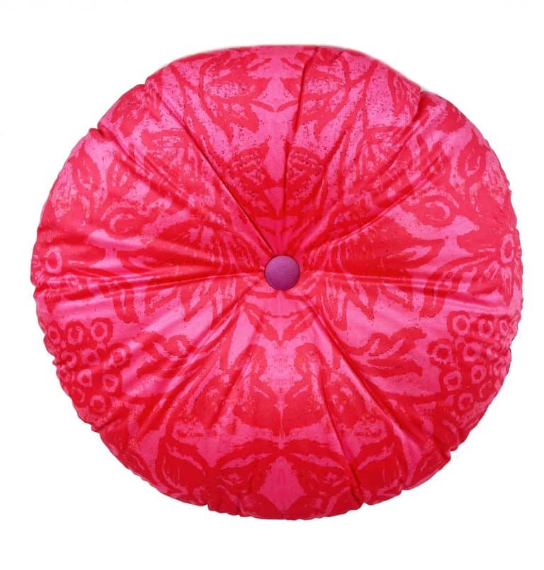 Back of Round Cushion Silk Road Pink