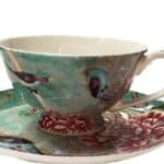 Fine Bone China Tea Cup and Saucer in Green Boxed online homewares Australia