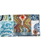 Table Runner Turquoise and white Bukhara