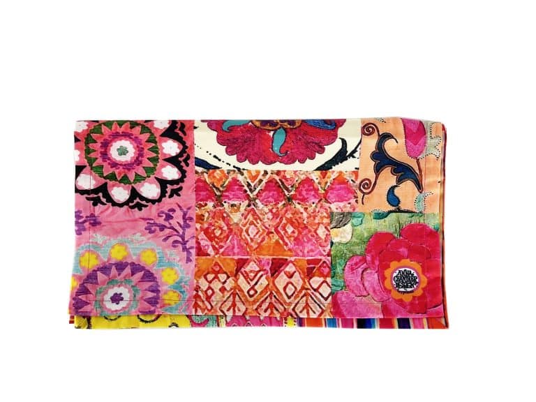 Canvas Table Runner Pink Silk Road