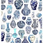 Tea Towel Blue and White Vases gift stores perth
