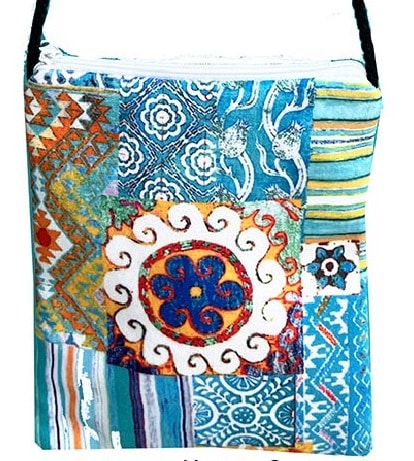 Velvet Shoulder Bag Bukhara Turquoise