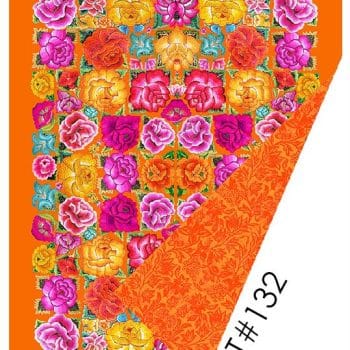 Velvet Throw Mexicana Pink and Orange by Anna Chandler Design