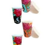 takeaway coffe cup bright and colourful homewares online australia porcelain keep cup with silicone lid 250 ml