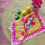 Cotton Tea Towel Suzani by Anna Chandler Design