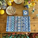 Canvas Placemat Palazzo Blue and White