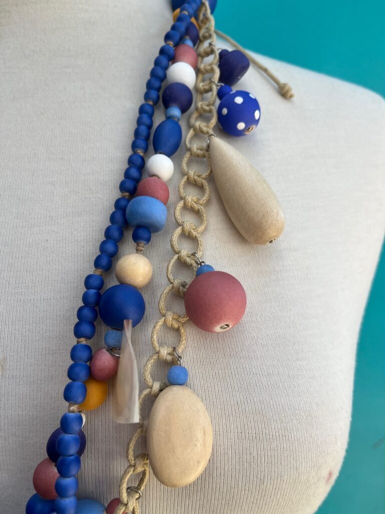 Ibiza Necklace in Blue Nomad By Anna Chandler Design