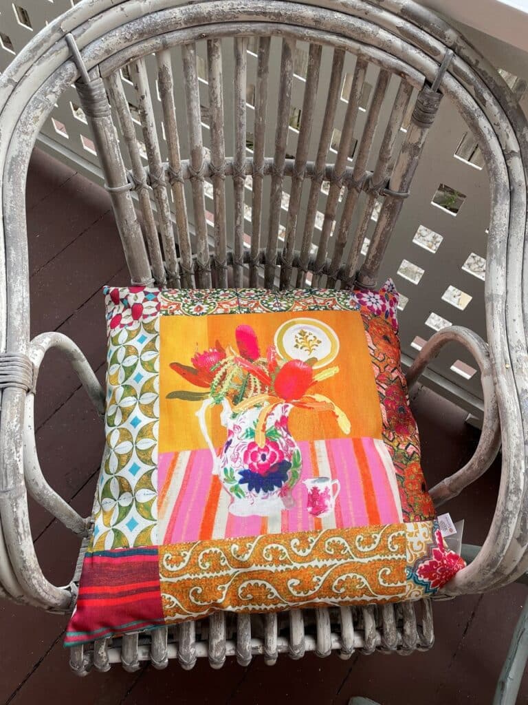 Outdoor cushion wildflower