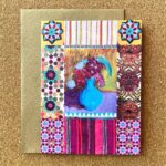 Card Turquoise Vase by Anna Chandler Design